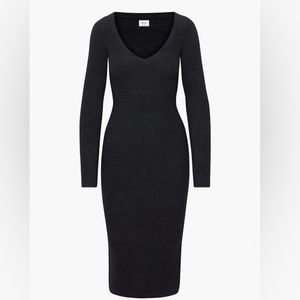 Wilfred free black midi sweater dress.